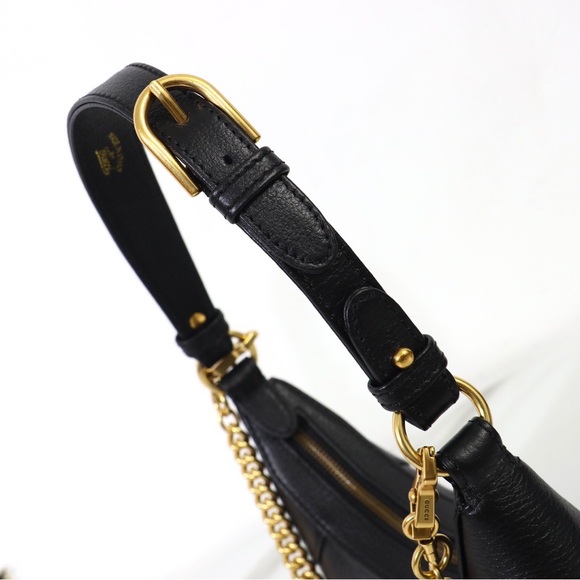Gucci Black Shoulder Bag with Gold Accents - Picture 5 of 9